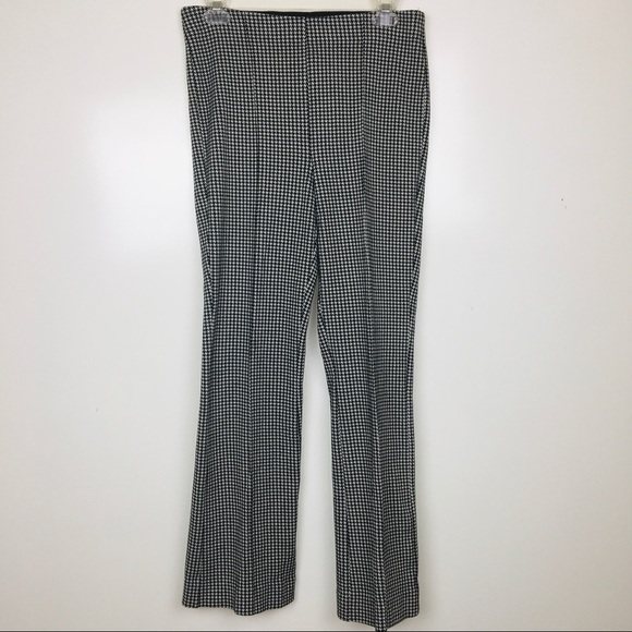 Anthro Cartonnier Black/White Houndstooth Pants MT - Picture 1 of 8